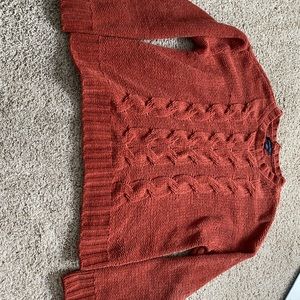 American Eagle Burnt Orange Knit Sweater
